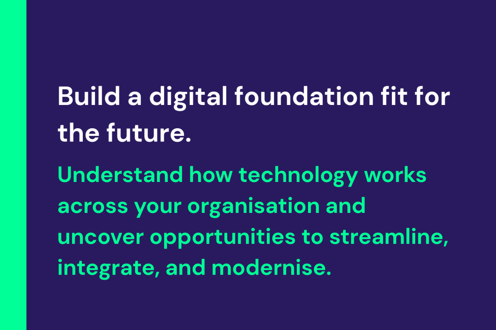 Systems Architecture Diagnostic helping housing organisations assess technology systems, integrations, data flows, and digital transformation opportunities.
